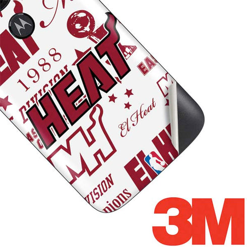 NBA Miami Heat Historic Blast Moto E5 Play Skin